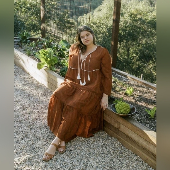 Christy Dawn The Paloma Dress Extended Pumpkin Paisle - Picture 6 of 6